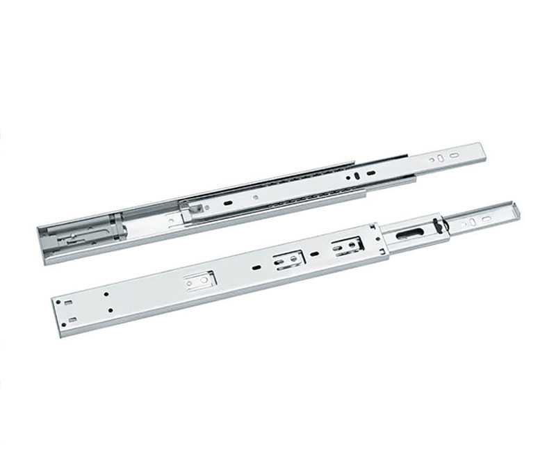 HH-45104K-45mm宽三节钢珠滑轨（铁柱反弹版）